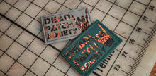 Dead Patch Society October Laser Cut Patch