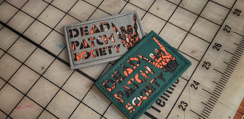 Dead Patch Society October Laser Cut Patch