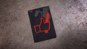 Thumbs Up Tanto Blade Laser Cut Patch